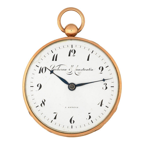 Swiss gold open faced key wind pocket watch Circa 1810