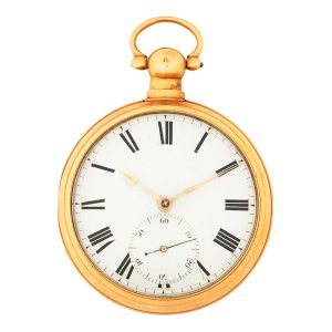 English 18k gold pair cased lever pocket watch Circa 1819