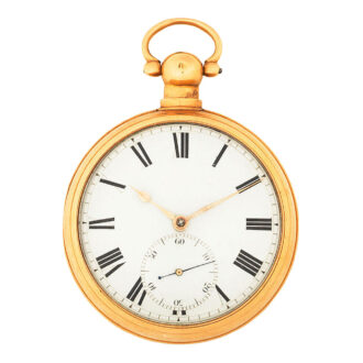 English 18k gold pair cased lever pocket watch Circa 1819