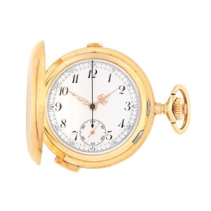 Swiss minute repeating full hunter chronograph Circa 1890