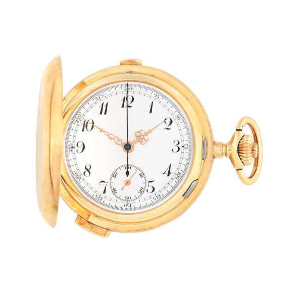 Swiss minute repeating full hunter chronograph Circa 1890