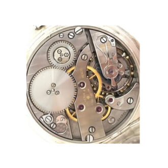 Swiss keyless wind open faced deck pocket watch Circa 1940