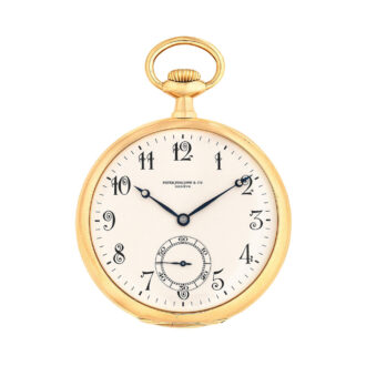 Swiss 18 carat gold open faced lever pocket watch Circa 1903