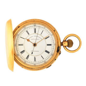 English hunting cased lever with stop/start seconds Circa 1899