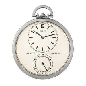 Swiss stainless steel open faced lever pocket watch Circa 1955