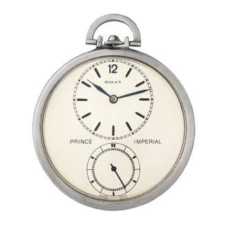 Swiss stainless steel open faced lever pocket watch Circa 1955