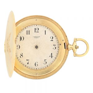 Extremely thin gold hunting cased pocket watch Circa 1914