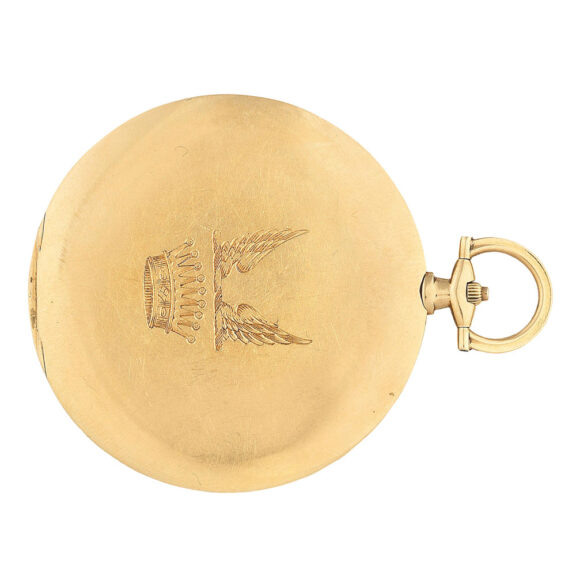 Extremely thin gold hunting cased pocket watch Circa 1914 Extremely thin gold hunting cased pocket watch Circa 1914