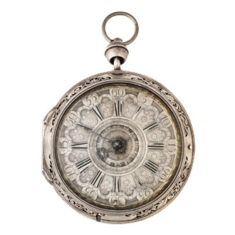 Austrian silver quarter striking watch with alarm Circa 1750