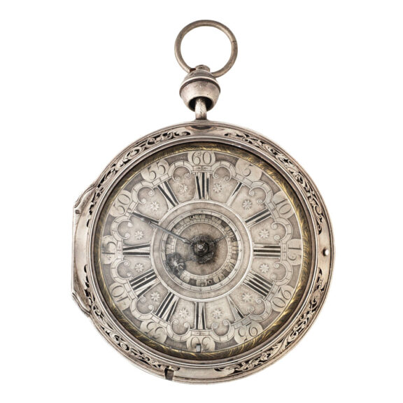 Austrian silver quarter striking watch with alarm Circa 1750 Austrian silver quarter striking watch with alarm Circa 1750