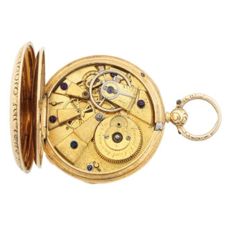English 18k gold open faced lever pocket watch Circa 1839 English 18k gold open faced lever pocket watch Circa 1839
