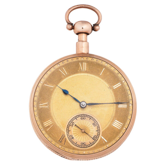 English gold open faced quarter repeating duplex Circa 1809 English gold open faced quarter repeating duplex Circa 1809