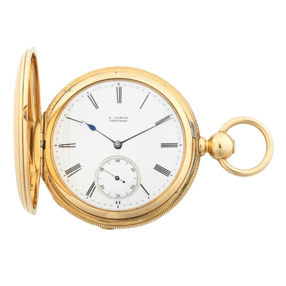 Fine German 18k gold hunting cased lever watch Circa 1830