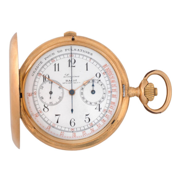 Swiss hunting cased chronograph pocket watch Circa 1912