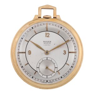 Swiss 9k gold open faced lever pocket watch Circa 1937