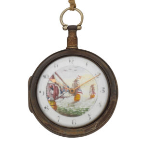 English silver pair cased key wind verge pocket watch Circa 1804