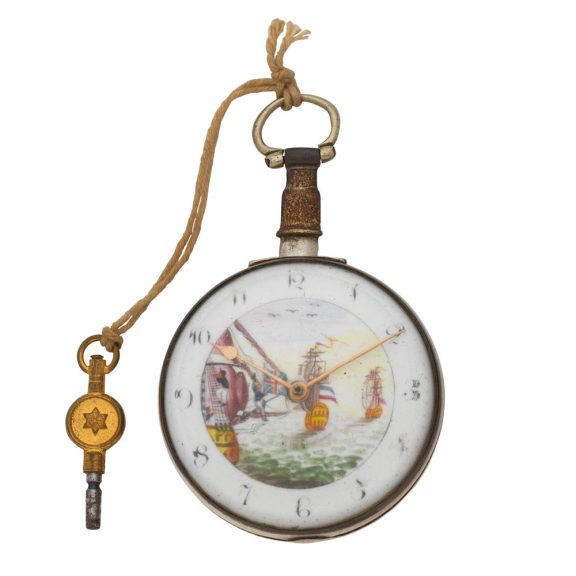 English silver pair cased key wind verge pocket watch Circa 1804 English silver pair cased key wind verge pocket watch Circa 1804