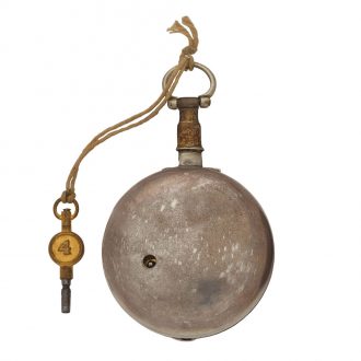 English silver pair cased key wind verge pocket watch Circa 1804