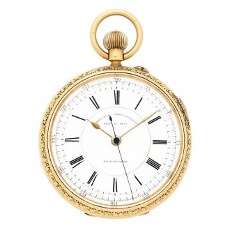 English gold lever watch with stoppable seconds Circa 1902