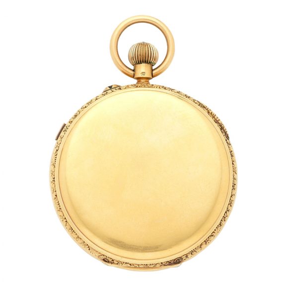 English gold lever watch with stoppable seconds Circa 1902 English gold lever watch with stoppable seconds Circa 1902