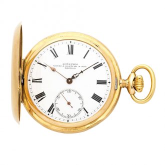 Fine Swiss 14 carat gold keyless lever pocket watch Circa 1919