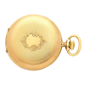 Fine Swiss 14 carat gold keyless lever pocket watch Circa 1919