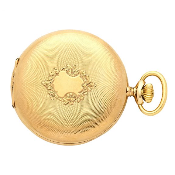 Fine Swiss 14 carat gold keyless lever pocket watch Circa 1919