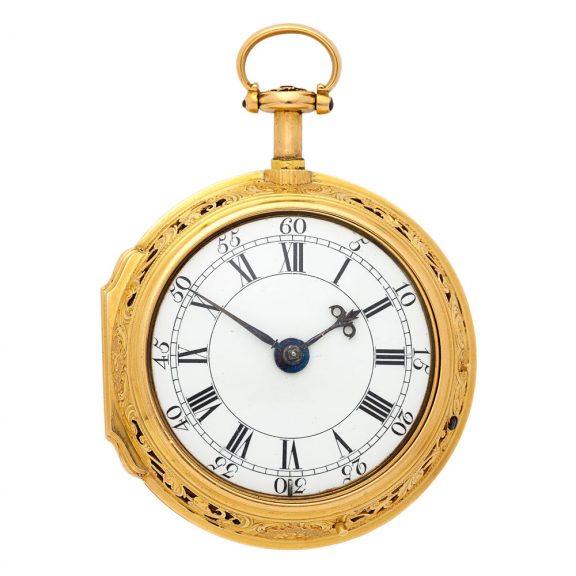 Exceptional English gold half quarter repeating watch Circa 1767 Exceptional English gold half quarter repeating watch Circa 1767