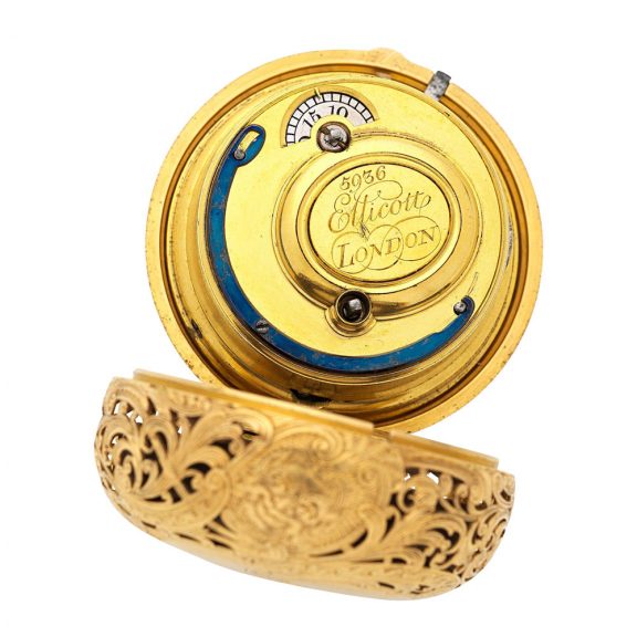 Exceptional English gold half quarter repeating watch Circa 1767 Exceptional English gold half quarter repeating watch Circa 1767