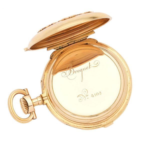 Swiss 18K gold quarter repeating keyless lever watch Circa 1882 Swiss 18K gold quarter repeating keyless lever watch Circa 1882