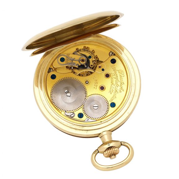German 14K gold hunting cased keyless lever watch Circa 1910 German 14K gold hunting cased keyless lever watch Circa 1910