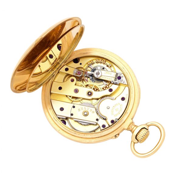 Swiss 18 carat gold open faced lever pocket watch Circa 1910 Swiss 18 carat gold open faced lever pocket watch Circa 1910