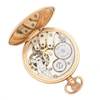 Swiss 9 carat gold open faced lever pocket watch Circa 1928 Swiss 9 carat gold open faced lever pocket watch Circa 1928