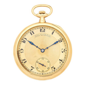 Swiss 18 carat gold open faced lever pocket watch Circa 1915