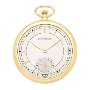 Slim Swiss 18K gold open faced keyless lever watch Circa 1937