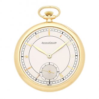 Slim Swiss 18K gold open faced keyless lever watch Circa 1937