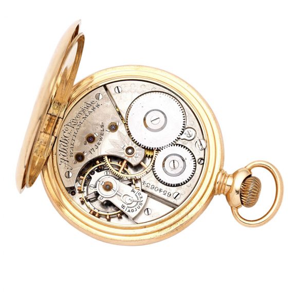 American 14 carat gold gentlemen's pocket watch Circa 1893 American 14 carat gold gentlemen's pocket watch Circa 1893
