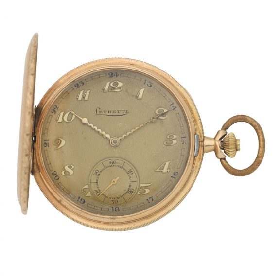 Swiss 14K gold hunting cased keyless lever watch Circa 1920 Swiss 14K gold hunting cased keyless lever watch Circa 1920