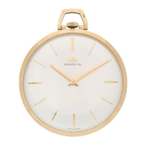 Swiss 9 carat gold open faced keyless lever watch Circa 1976