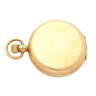Swiss 9 carat gold half hunting cased lever watch Circa 1955