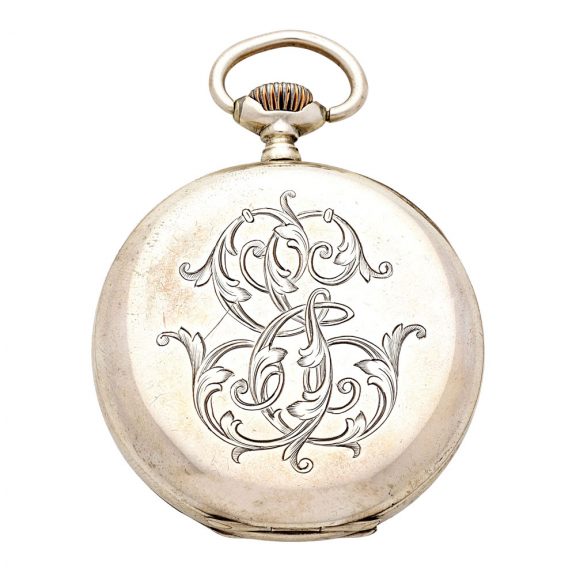 Swiss silver open faced keyless lever pocket watch Circa 1910 Swiss silver open faced keyless lever pocket watch Circa 1910
