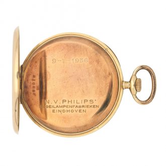 Swiss 14 carat gold open faced keyless pocket watch Circa 1930 Swiss 14 carat gold open faced keyless pocket watch Circa 1930