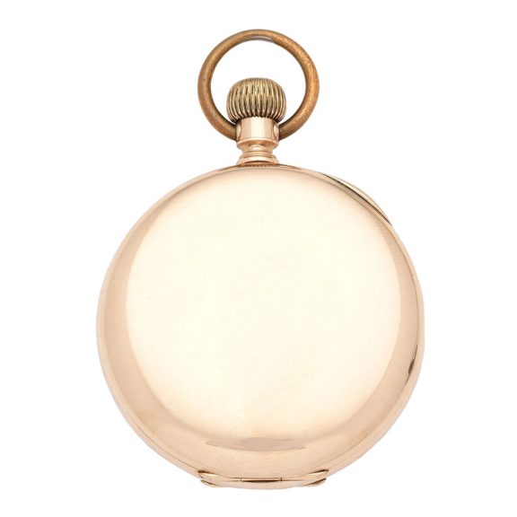 American 10K gold open faced keyless pocket watch Circa 1900 American 10K gold open faced keyless pocket watch Circa 1900