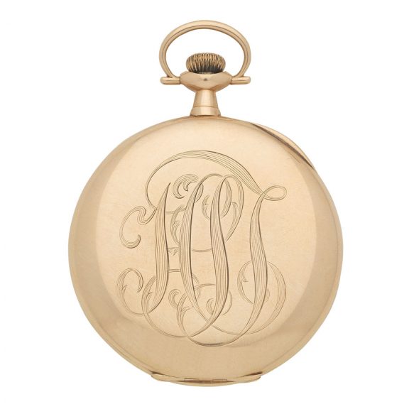 American 14K gold open faced keyless lever watch Circa 1907