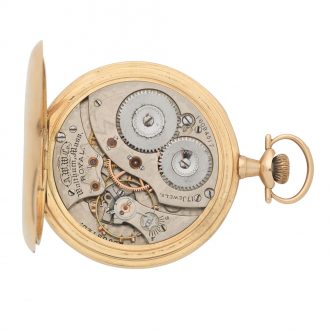 American 14K gold open faced keyless lever watch Circa 1907
