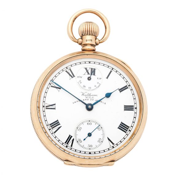American 9K gold open faced keyless pocket watch Circa 1922 American 9K gold open faced keyless pocket watch Circa 1922
