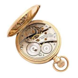 American 9K gold half hunting cased lever watch Circa 1922 American 9K gold half hunting cased lever watch Circa 1922
