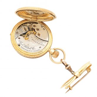 American gold, enamel and diamond set ladies' watch Circa 1891