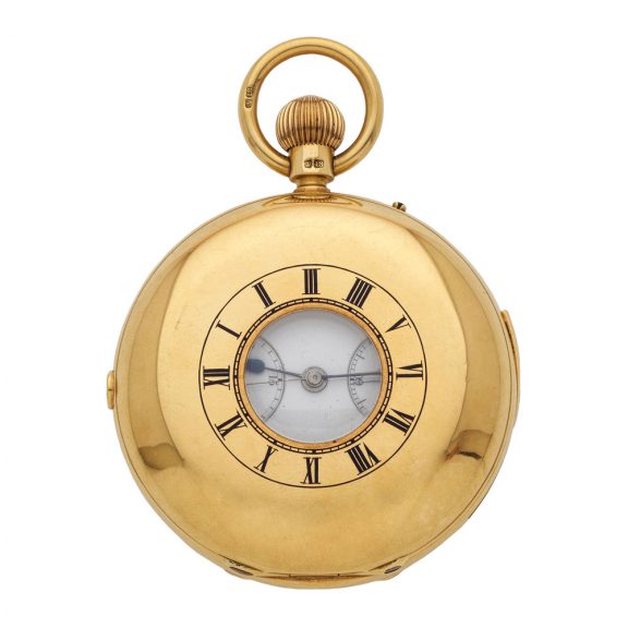 English 18K gold quarter repeating chronograph Circa 1900