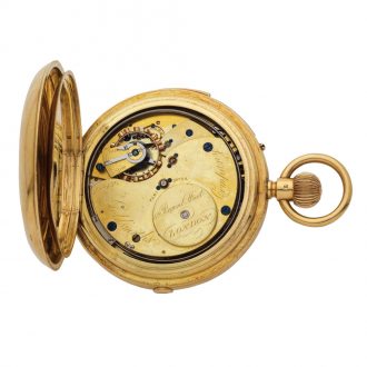 English 18K gold quarter repeating chronograph Circa 1900